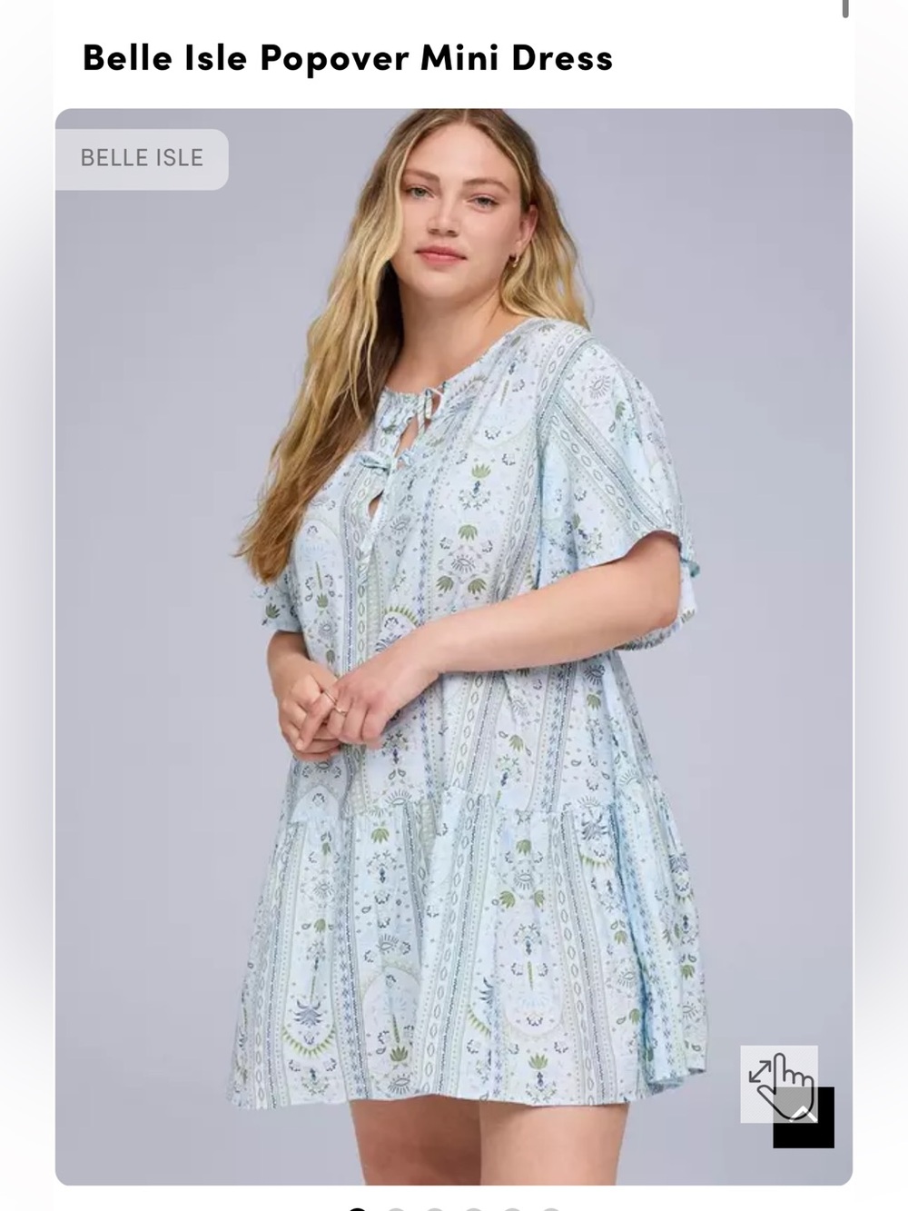 Torrid Belle Isle mini SS popover dress